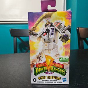 Mighty Morphin Power Rangers Whtie Tigerzord Warrior Mode Action Figure Hasbro